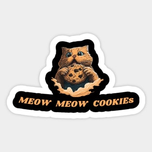 Meow Meow Cookies Sticker